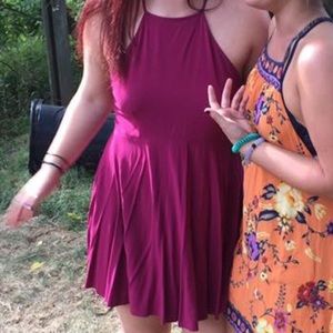 Pink Halter Babydoll Dress